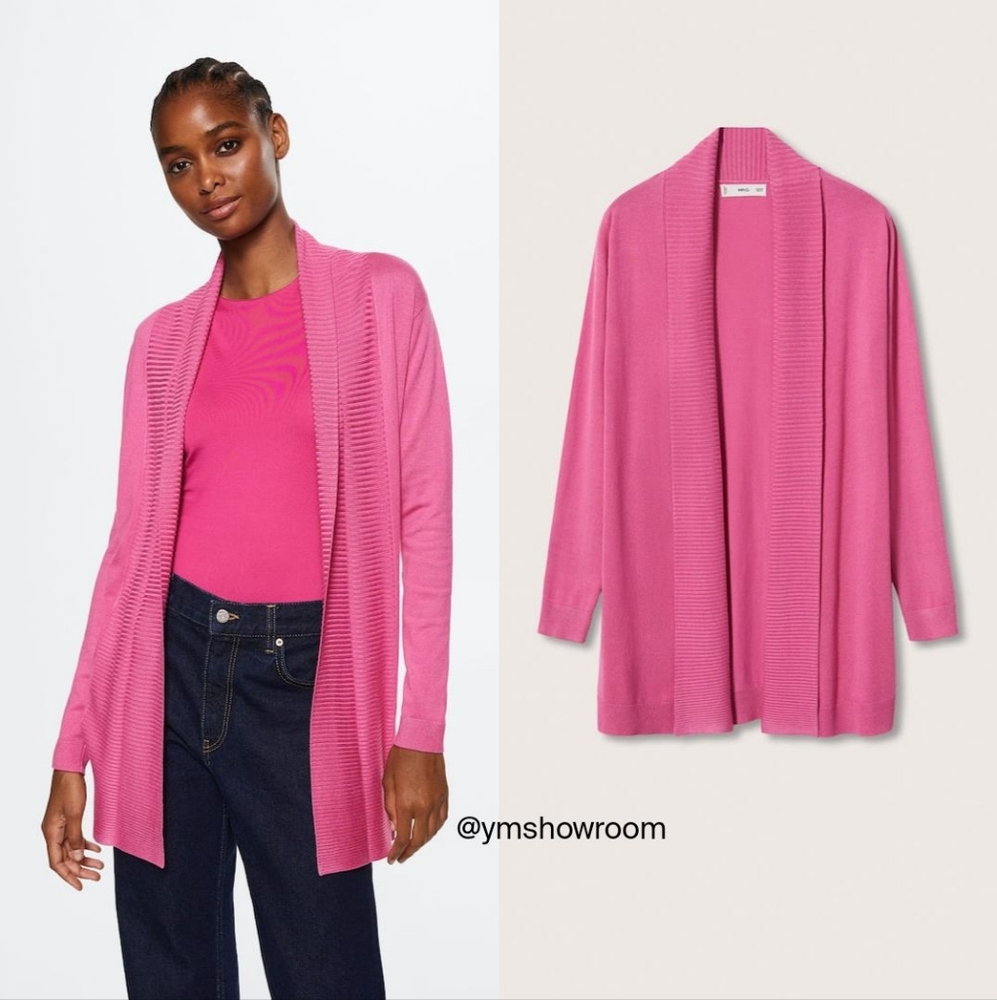 MANGO Fine knit cardigan